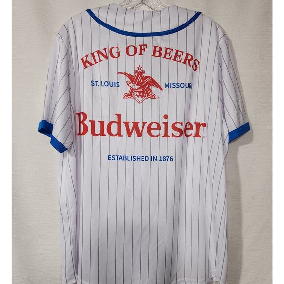 Budweiser ''King of Beers'' Jersey men's large - Picture 1 of 7